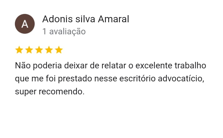 Avaliação de Advogado no Google