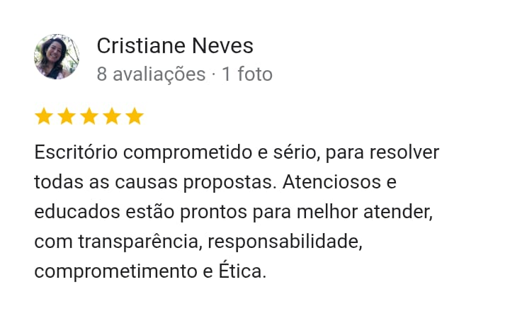 Avaliação de Advogado no Google