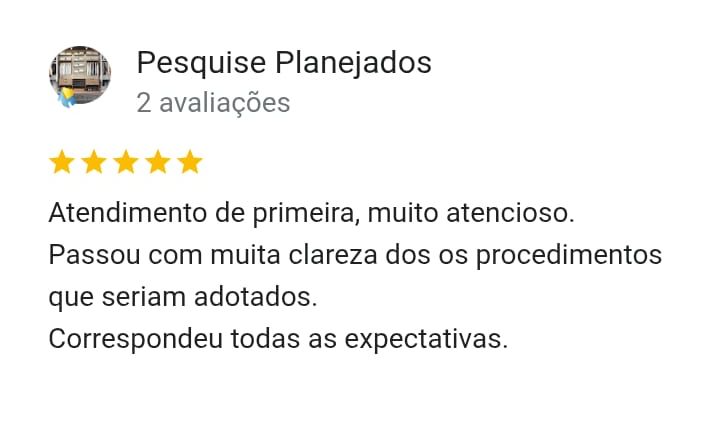 Avaliação de Advogado no Google